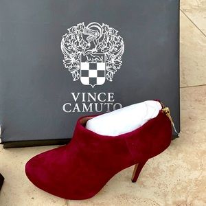 Vince Camuto gorgeous brand new red bootie heels